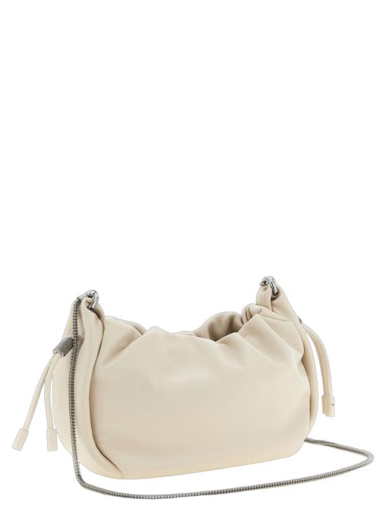 26SS 브루넬로 쿠치넬리 크로스백 BR337874BM WHITE - BRUNELLO CUCINELLI