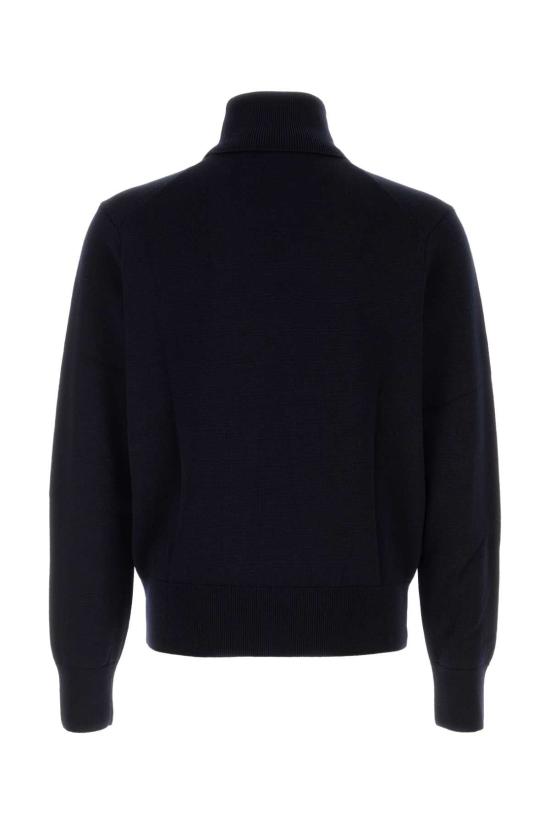  아미 스몰 하트 로고 메리노 울 니트 터틀넥 HKS827001 414 NAVY - AMI