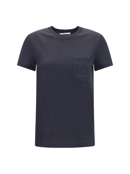 26FW 막스마라 파파이 코튼 저지 티셔츠 2621946051600 002 BLACK