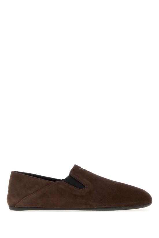 26FW 프라다 스웨이드 트라이앵글 로고 페니 로퍼 2S3005FG000103 F0003 BROWN