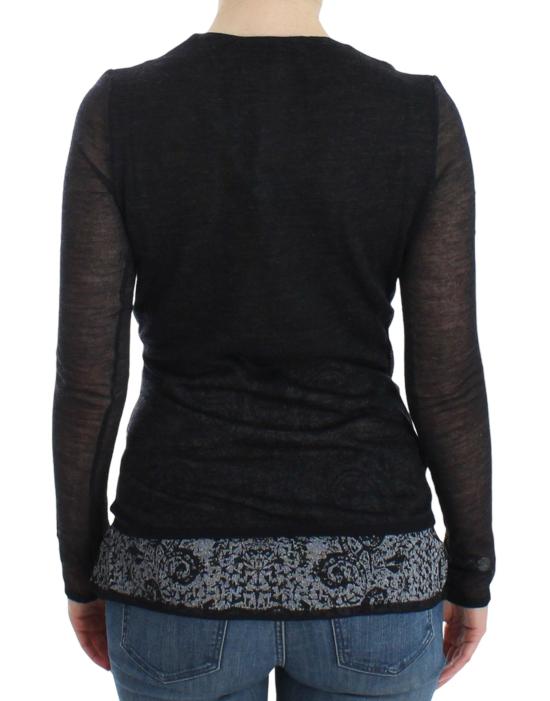 에르마노 설비노 스웨터 SIG12583 BLACK - ERMANNO SCERVINO