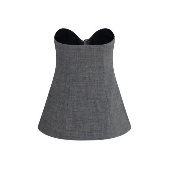 26SS 마그다뷰트림 바디수트 티셔츠 MA215426GREYBB GRAY - MAGDA BUTRYM