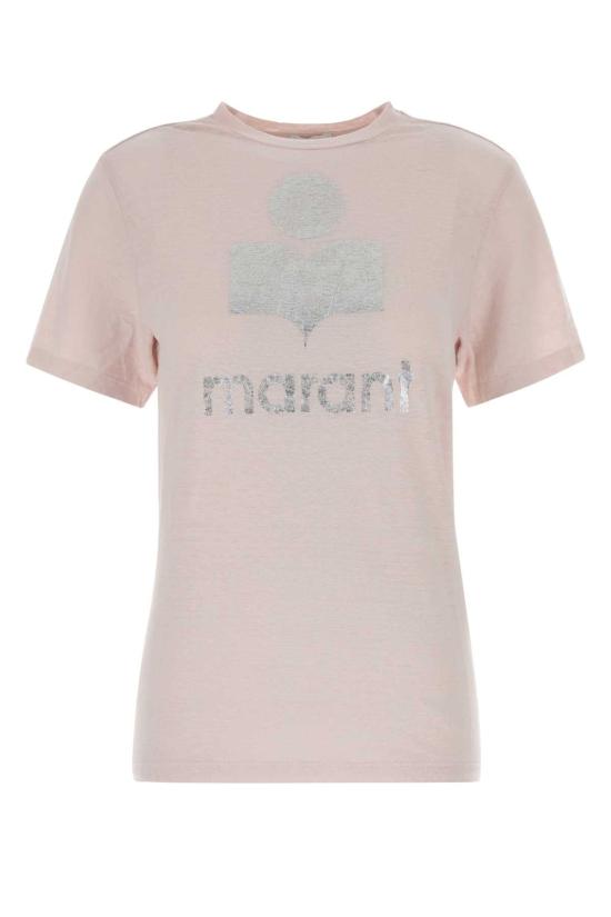 26FW 이자벨마랑에뚜왈 즈웰 로고 티셔츠 TS0001FBA1N10E LKSI PINK