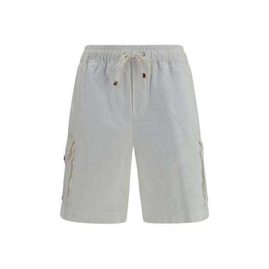 26SS 브루넬로 쿠치넬리 숏팬츠 BRM252DU0025C2200BB WHITE