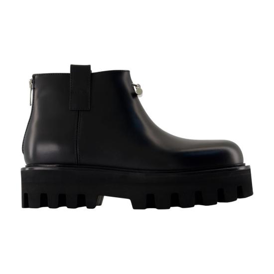 25FW 알렉산더 맥퀸 부츠 CONFIG AMQS24023 BLACK