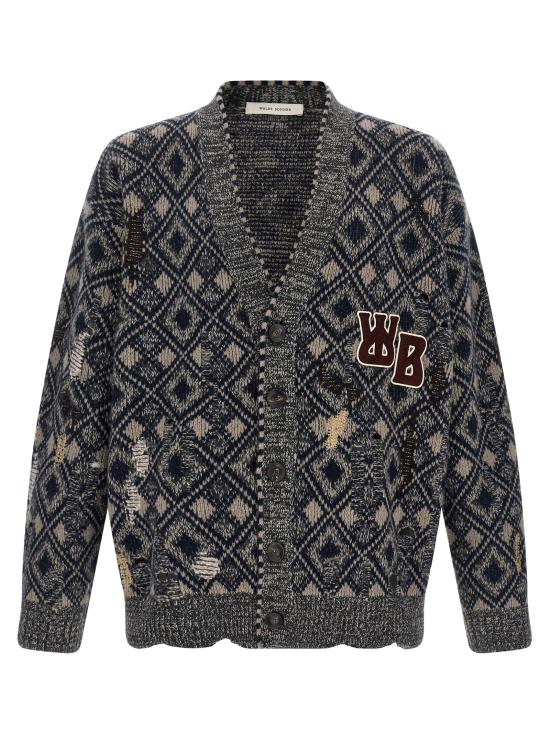 25FW 웨일즈보너 가디건 WA320293BM NAVY