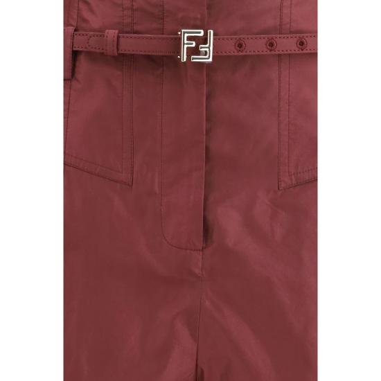 26SS 펜디 팬츠 FEFR6673AW7CF1UKFBB RED - FENDI