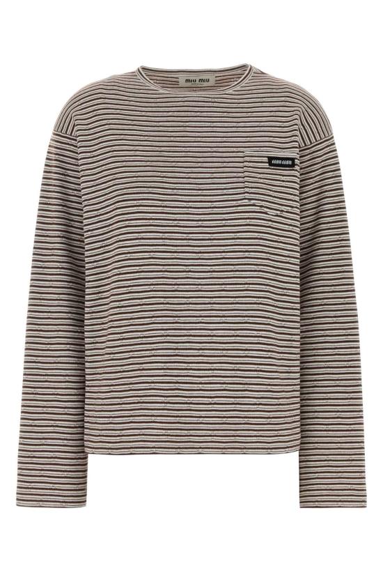 26FW 미우미우 폴로 티셔츠 MML06QSOOO195I F0963 BEIGE