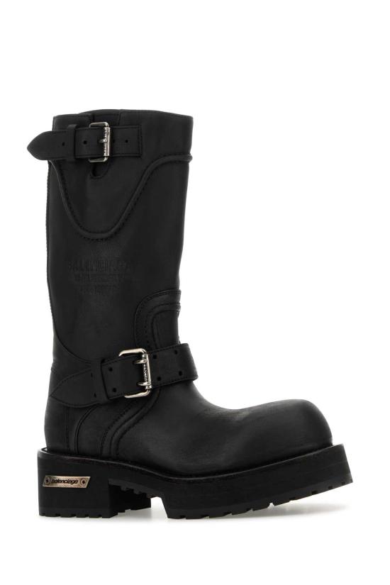 26FW 발렌시아가 VENOM 베놈 미들 부츠 833585WCAL1 1080 BLACK SILVER