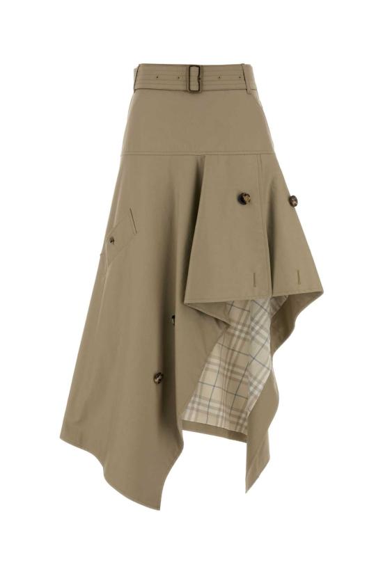 26FW 버버리 개버딘 어시메트릭 트렌치 쇼커트 8130207 C5956 BEIGE