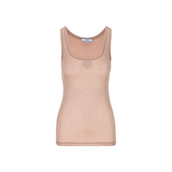  프라다 민소매 티셔츠 PR 9133465141460 BEIGE