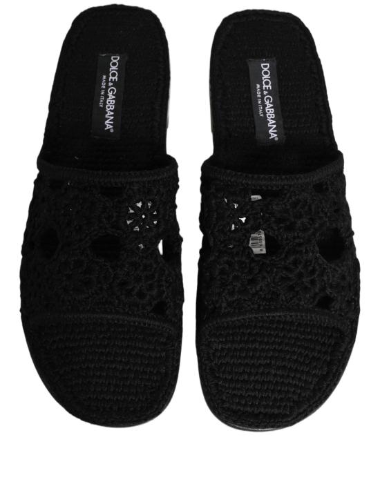  돌체앤가바나 샌들 MV8776 BLACK - DOLCE & GABBANA