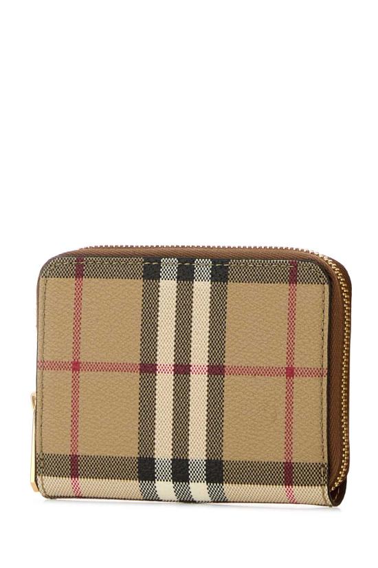  버버리 스몰 체크 집 어라운드 월렛 8109810 A9534 BROWN - BURBERRY