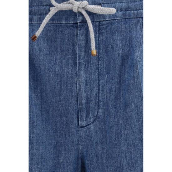 26SS 브루넬로 쿠치넬리 트레이닝/조거 팬츠 BRMH263E1710C1477BB BLUE - BRUNELLO CUCINELLI