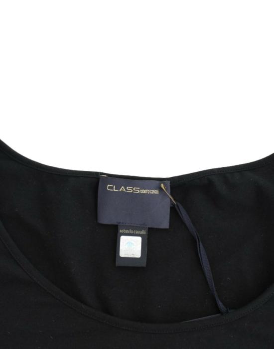  로베르토 카발리 민소매 티셔츠 SIG11625 BLACK - ROBERTO CAVALLI
