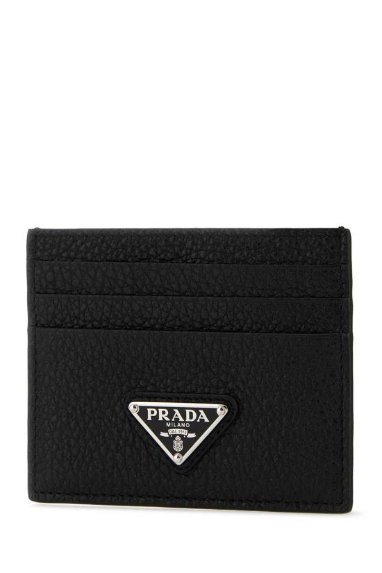  프라다 앤티크 레더 가죽 카드 지갑 2MC0252E54 F0002 BLACK - PRADA
