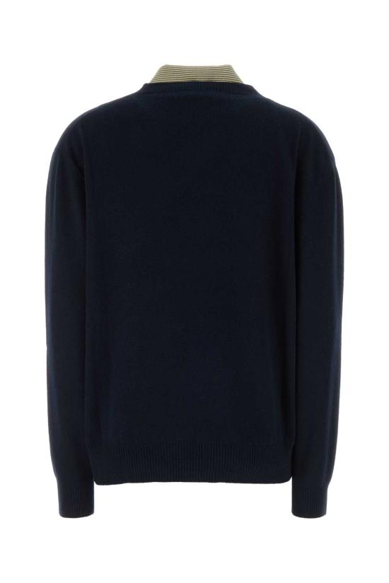 26FW 미우미우 울 캐시미어 스웨터 MML07MSOOO6061 F0UXL NAVY - MIU MIU