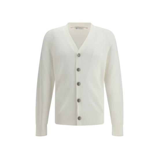 26SS 브루넬로 쿠치넬리 가디건 BRM29400116CO312BB WHITE