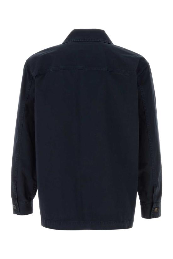 26FW 생로랑 코튼 카산드라 오버셔츠 861004Y04VD 5109 NAVY - SAINT LAURENT