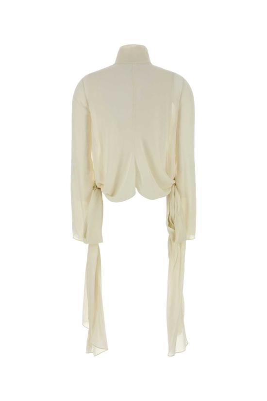 25FW 알라이아 블라우스 AA9H1348T666B 030 BEIGE - ALAIA