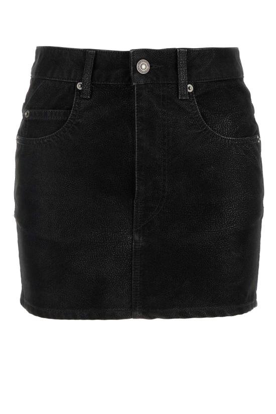25FW 이자벨마랑에뚜왈 스커트 JU0363FAC3B01E 01BK BLACK