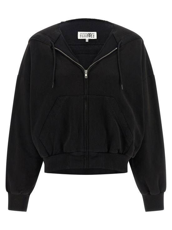 26SS MM6 메종마르지엘라 후드 티셔츠 MM328364BM BLACK