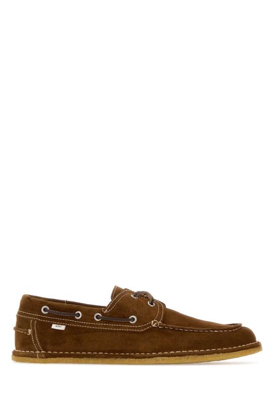 26SS 아미 스웨이드 보트 슈즈 USV830872 236 BROWN