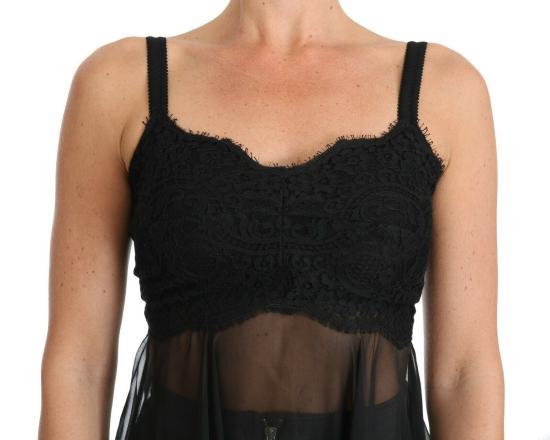  돌체앤가바나 바디수트 티셔츠 BIK099 BLACK - DOLCE & GABBANA
