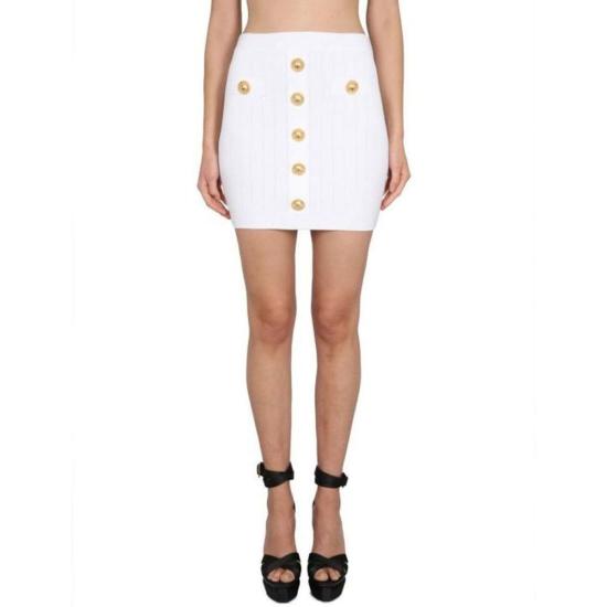  발망 스커트 BA 9080698110164 WHITE - BALMAIN