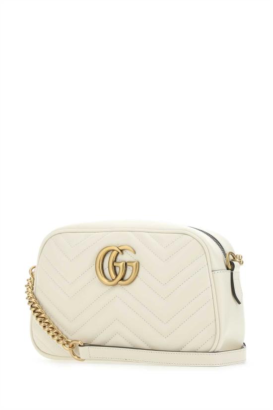  구찌 GG 마몽 마틀라세 스몰 체인 숄더백 447632DTD1T 9022 WHITE - GUCCI