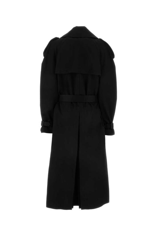  생로랑 트렌치 코트 787192Y7I14 1000 BLACK - SAINT LAURENT