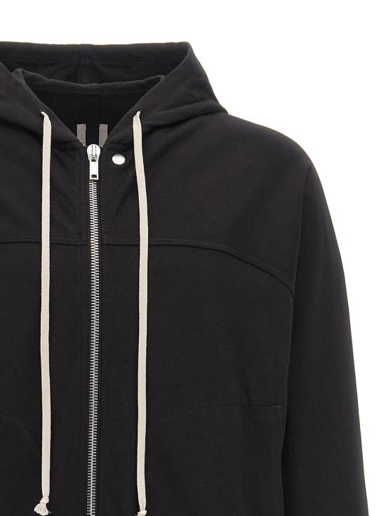 26FW 릭 오웬스 후드 티셔츠 RI337261BM BLACK - RICK OWENS