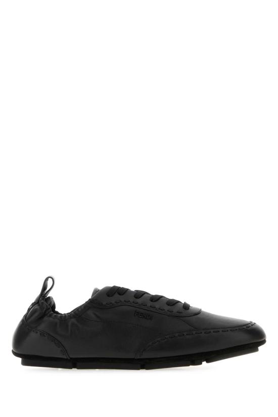 25FW 펜디 핏 레더 로우탑 스니커즈 7E1799AE86 F0ABB BLACK