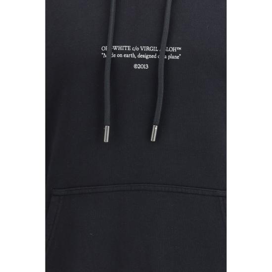 26SS 오프화이트 후드 티셔츠 OF44MBB085S26F0090010001BB BLACK - OFF WHITE