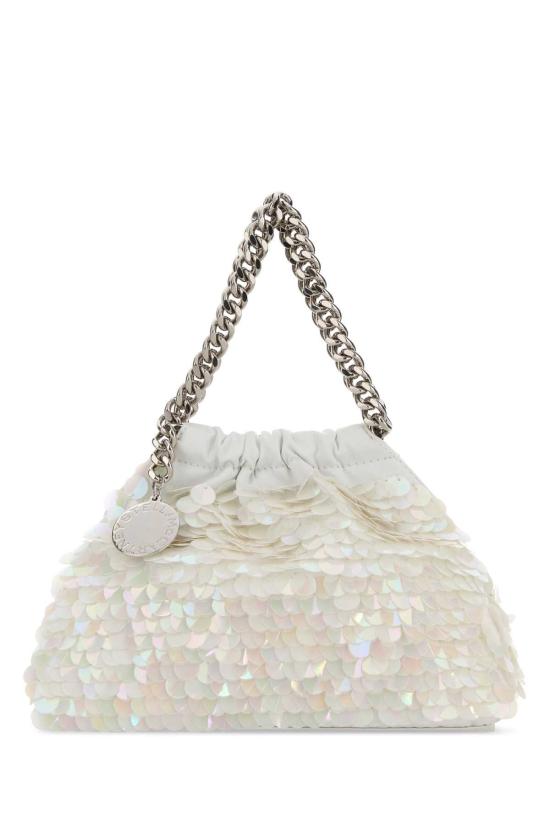 26SS 스텔라 맥카트니 팔라벨라 드로스트링 숄더백 7B0144WP0697 9001 WHITE