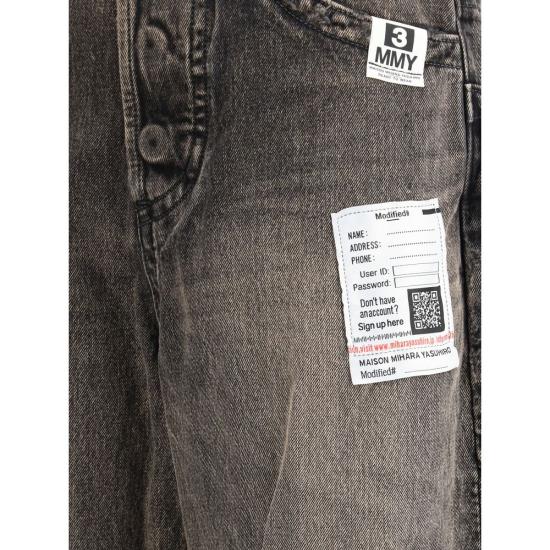 26SS 메종 미하라 야스히로 데님 팬츠 MAK15PT343BLACKBB - MAISON MIHARA YASUHIRO