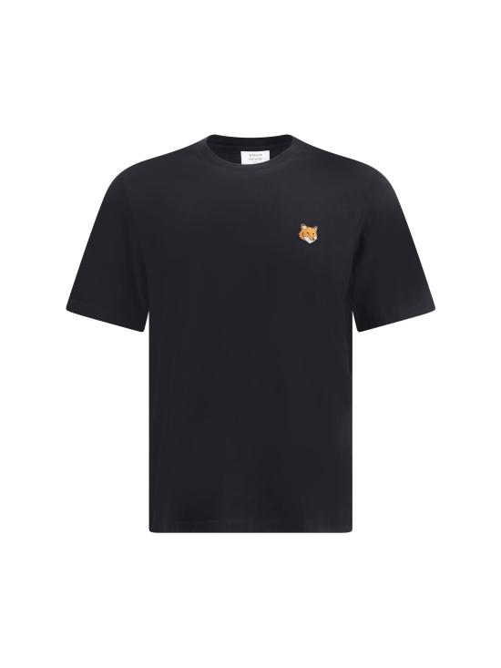 26FW 메종키츠네 폭스 헤드 레귤러 티셔츠 PM00107KJ7026 P199 BLACK