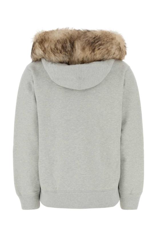 26SS 프라다 나일론 로고 반팔 셔츠 스웨터 134723SOOO18NH F0684 GRAY - PRADA