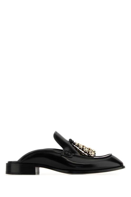 26SS 로에베 엣지 뮬 레더 로퍼 L814379X70 BLACK