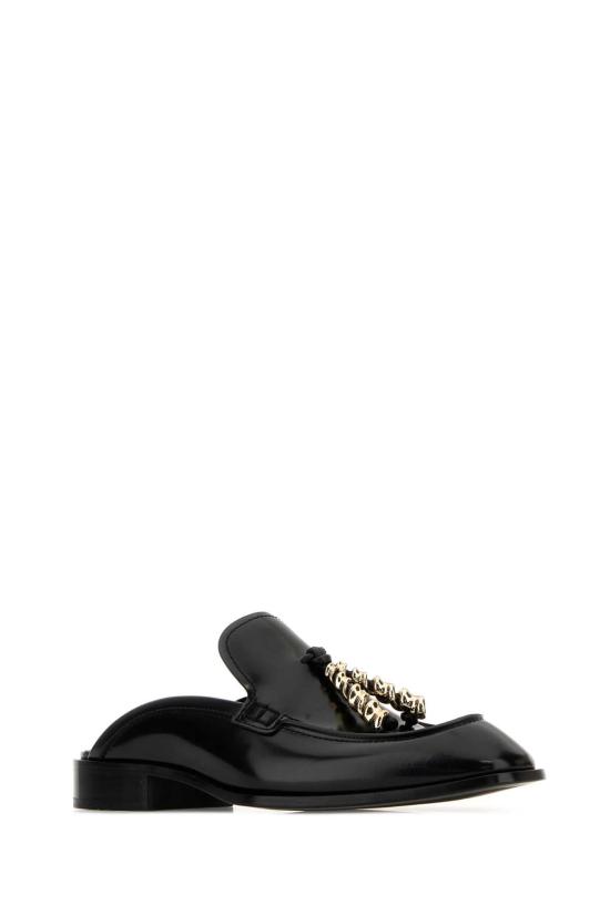 26SS 로에베 엣지 뮬 레더 로퍼 L814379X70 BLACK - LOEWE