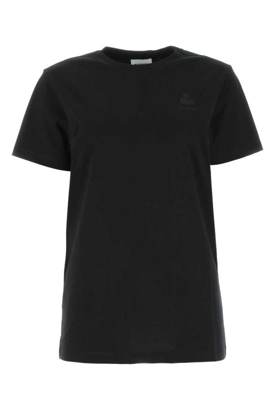 26SS 이자벨마랑에뚜왈 애비 로고 코튼 티셔츠 TS0070FAA1N98E 01BK BLACK