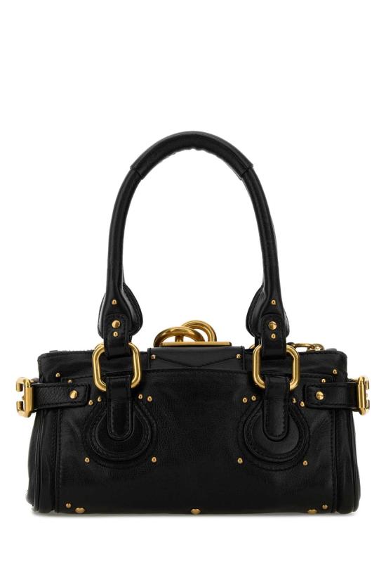 26FW 끌로에 스몰 그레인드 레더 패딩턴 백 CH26SS805P75 001 BLACK - CHLOE