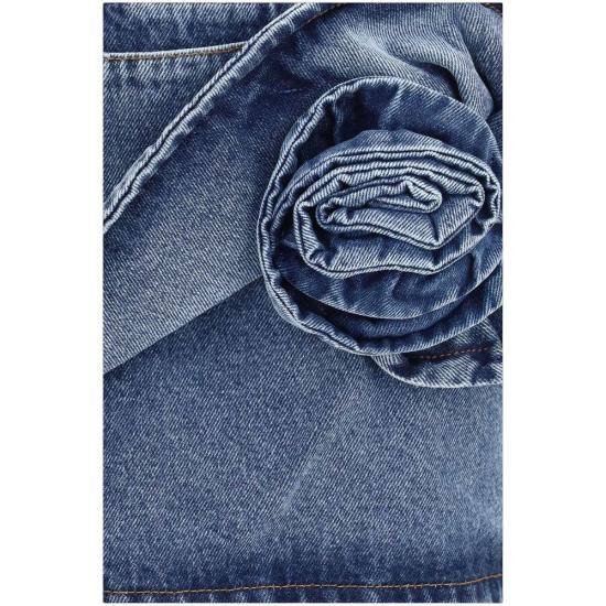 26SS 마그다뷰트림 데님 숏팬츠 MA148426DARKBLUEBB - MAGDA BUTRYM