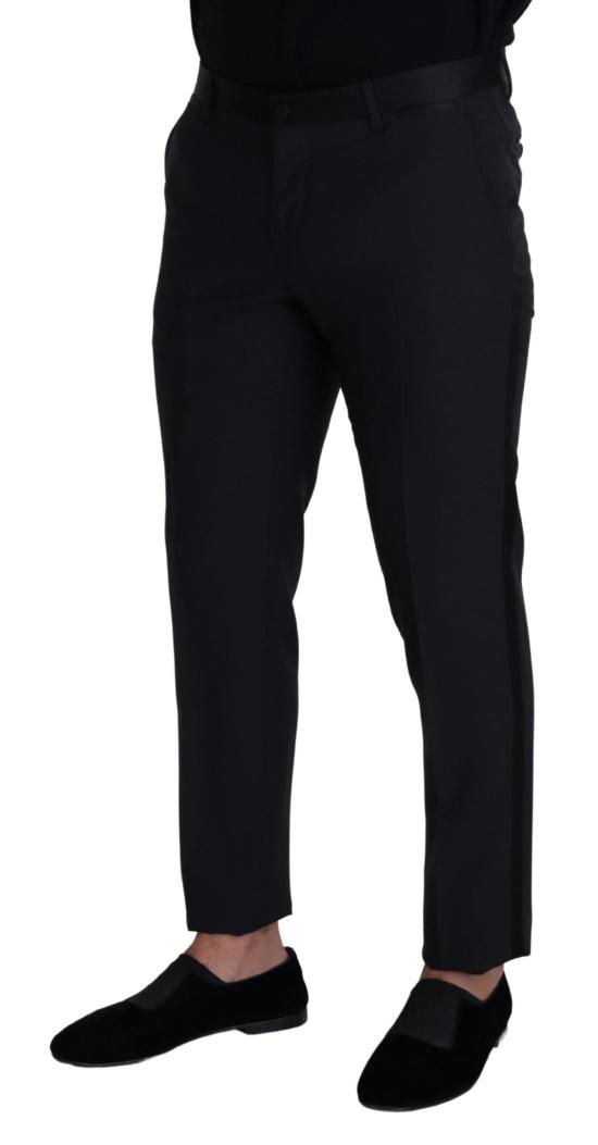  돌체앤가바나 스트레이트 팬츠 PAN74040 BLACK - DOLCE & GABBANA