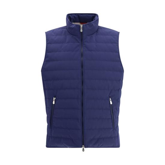 26SS 브루넬로 쿠치넬리 베스트 BRMM4791451CWG01BB NAVY