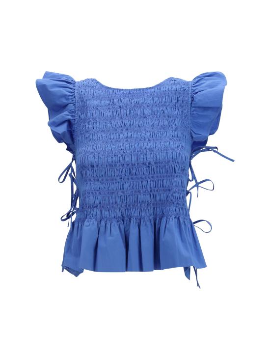 26FW 가니 블라우스 A1040422 591 BLUE