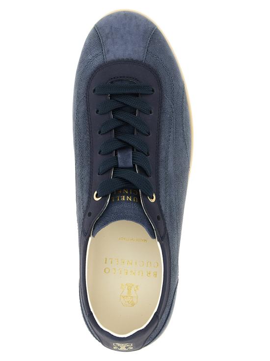  브루넬로 쿠치넬리 스니커즈 BR336627BM BLUE - BRUNELLO CUCINELLI