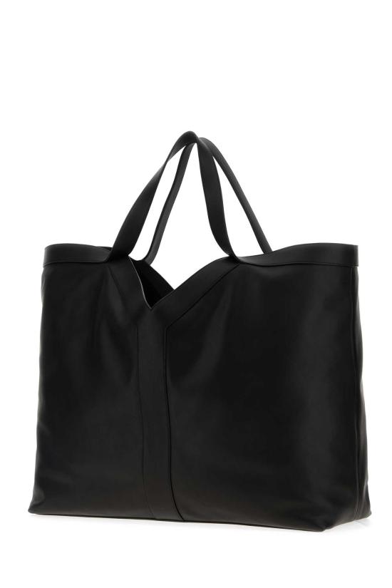 25FW 생로랑 그레인 레더 Y 맥시 토트 백 838281AAEIF 1000 BLACK - SAINT LAURENT
