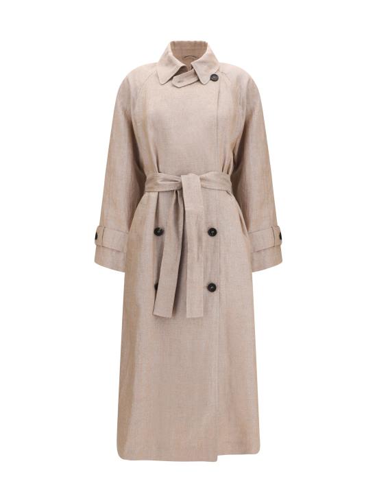 26SS 브루넬로 쿠치넬리 트렌치 코트 MH5269873 C920 BEIGE