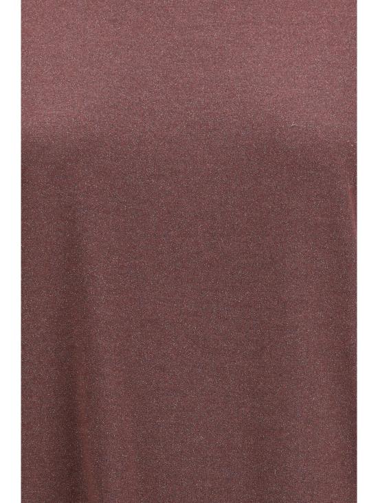 26SS 브루넬로 쿠치넬리 스파클링 캐시미어 실크 니트 티셔츠 M41810000 C9275 BROWN - BRUNELLO CUCINELLI